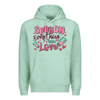 Seafoam season everything with love Premium Hoodie - MaliasSmallBusiness