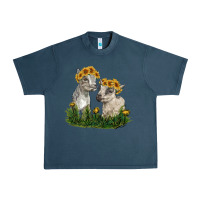 Midnight Navy baby goats Urban Heavy Tee - RanaPortraitStore