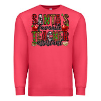 Santa's Favorite Teacher Assistant Premium Sweatshirt | Teevron