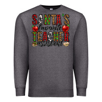 Charcoal Heather santa's favorite teacher assistant Premium Sweatshirt - Jasminsmagicworld