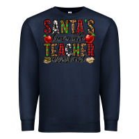 Navy santa's favorite teacher assistant Premium Sweatshirt - Jasminsmagicworld