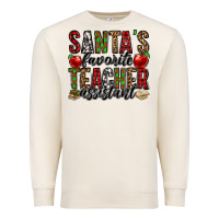 Sandshell santa's favorite teacher assistant Premium Sweatshirt - Jasminsmagicworld