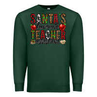 Sports Green santa's favorite teacher assistant Premium Sweatshirt - Jasminsmagicworld