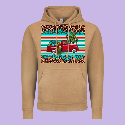 Truck Gemstone Leopard Vintage Hoodie Designed By Adodesignshop