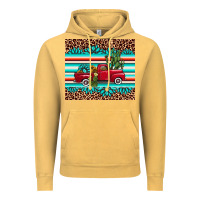 Vintage Mustard truck gemstone leopard Vintage Hoodie - AdoDesignShop