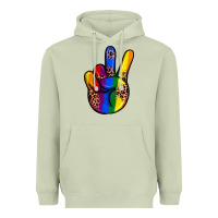 Matcha pride leopard peace hand Heavyweight Hoodie - JahusDesignShop