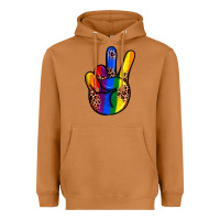 Meerkat pride leopard peace hand Heavyweight Hoodie - JahusDesignShop
