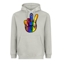 Moon Dust pride leopard peace hand Heavyweight Hoodie - JahusDesignShop