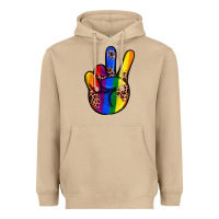 Mushroom pride leopard peace hand Heavyweight Hoodie - JahusDesignShop