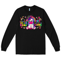 Black kindergarten we are done 1st here we come with unicorn Long Sleeve Tee - texasbilliewilder