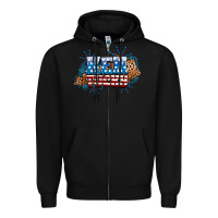 Black Fourth of July Kentucky Zipper Hoodie - Neo Western
