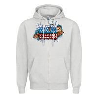 Dove Grey Fourth of July Kentucky Zipper Hoodie - Neo Western