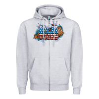 Heather Grey Fourth of July Kentucky Zipper Hoodie - Neo Western