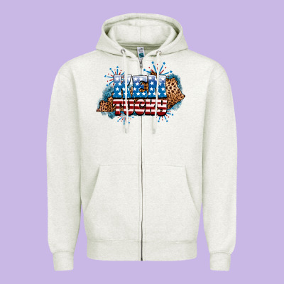 Fourth Of July Kentucky Zipper Hoodie Designed By Neo Western