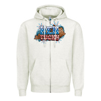 Oatmeal Heather Fourth of July Kentucky Zipper Hoodie - Neo Western