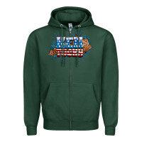 Sports Green Fourth of July Kentucky Zipper Hoodie - Neo Western