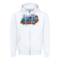White Fourth of July Kentucky Zipper Hoodie - Neo Western