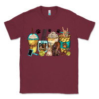 Burgundy pet groomer coffee cups Classic Tee - Zillion Design Studio