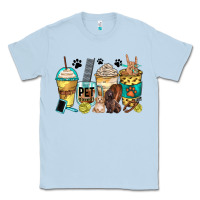 Dusty Blue pet groomer coffee cups Classic Tee - Zillion Design Studio
