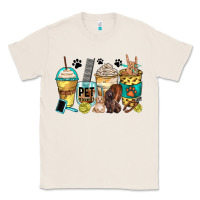 Natural pet groomer coffee cups Classic Tee - Zillion Design Studio
