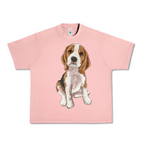Salmon beagle Urban Heavy Tee - RanaPortraitStore