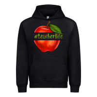 Black teacher life with apple Urban Hoodie - NancyCooperArtShop