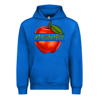 Cobalt teacher life with apple Urban Hoodie - NancyCooperArtShop