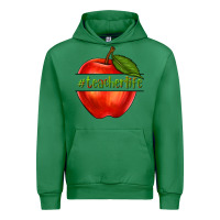 Emerald teacher life with apple Urban Hoodie - NancyCooperArtShop