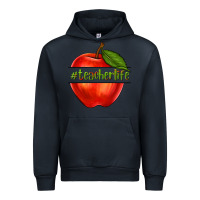 Navy teacher life with apple Urban Hoodie - NancyCooperArtShop