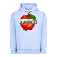 Pigment Grape Ice teacher life with apple Urban Hoodie - NancyCooperArtShop