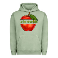 Teacher Life With Apple Urban Hoodie | Teevron