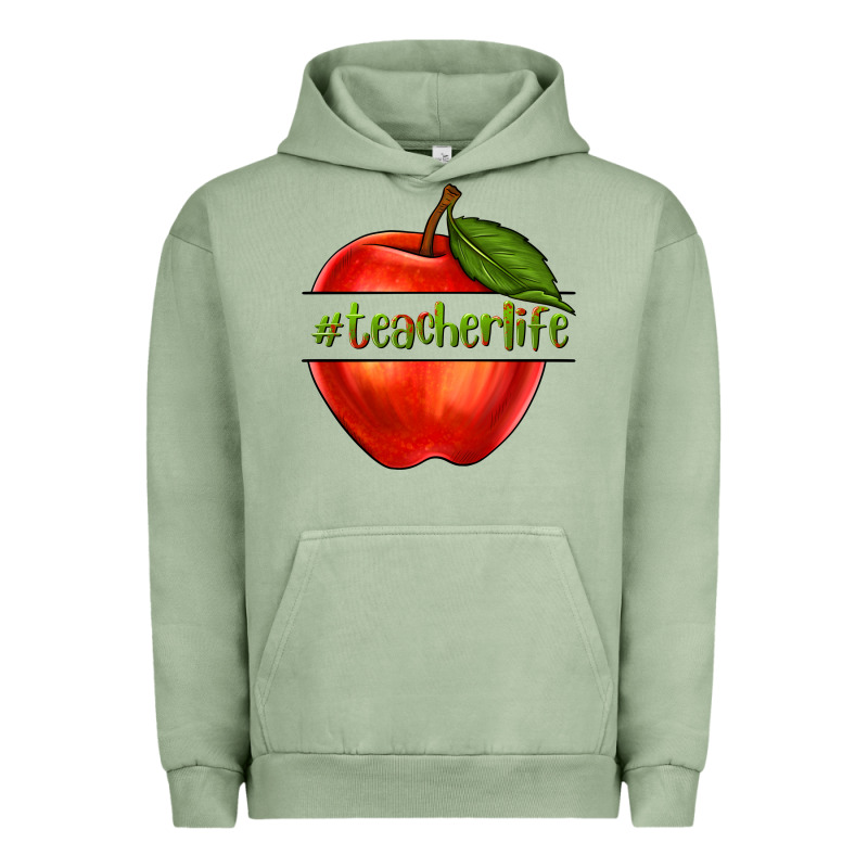 Teacher Life With Apple Urban Hoodie by NancyCooperArtShop | Teevron