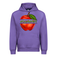 Tulip teacher life with apple Urban Hoodie - NancyCooperArtShop