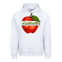 White teacher life with apple Urban Hoodie - NancyCooperArtShop