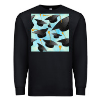 Black graduation cap seamless pattern Premium Sweatshirt - BundleAndBundleShop