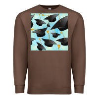 Chestnut graduation cap seamless pattern Premium Sweatshirt - BundleAndBundleShop