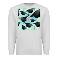 Dove Grey graduation cap seamless pattern Premium Sweatshirt - BundleAndBundleShop