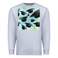 Heather Grey graduation cap seamless pattern Premium Sweatshirt - BundleAndBundleShop