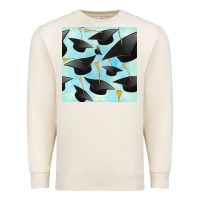 Sandshell graduation cap seamless pattern Premium Sweatshirt - BundleAndBundleShop