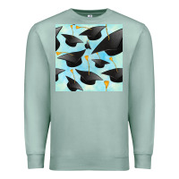 Seafoam graduation cap seamless pattern Premium Sweatshirt - BundleAndBundleShop
