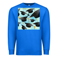 True Royal graduation cap seamless pattern Premium Sweatshirt - BundleAndBundleShop