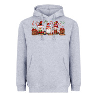 Heather Grey Christmas Gnomes Heavyweight Hoodie - Artiststas