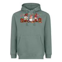 Sage Christmas Gnomes Heavyweight Hoodie - Artiststas