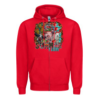 Red summer farm Zipper Hoodie - SublimationCraftShop