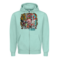 Seafoam summer farm Zipper Hoodie - SublimationCraftShop