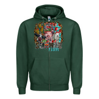 Sports Green summer farm Zipper Hoodie - SublimationCraftShop