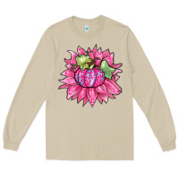 Mushroom sunflower pumpkin breast cancer Long Sleeve Tee - Zillion Design Studio