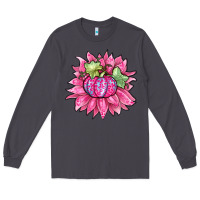 Smoke sunflower pumpkin breast cancer Long Sleeve Tee - Zillion Design Studio