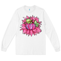 White sunflower pumpkin breast cancer Long Sleeve Tee - Zillion Design Studio