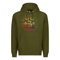 Army Green not by my strength but his Premium Hoodie - MaliasSmallBusiness